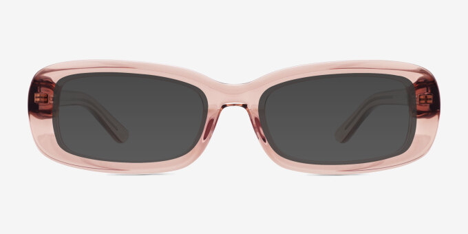 Rawcliffe Pink Alternative MaterialsEyeglass Frames from EyeBuyDirect, with Tinted Lenses