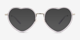 Loving Violet Acétate Montures de lunettes de vue d'EyeBuyDirect, with Tinted Lenses