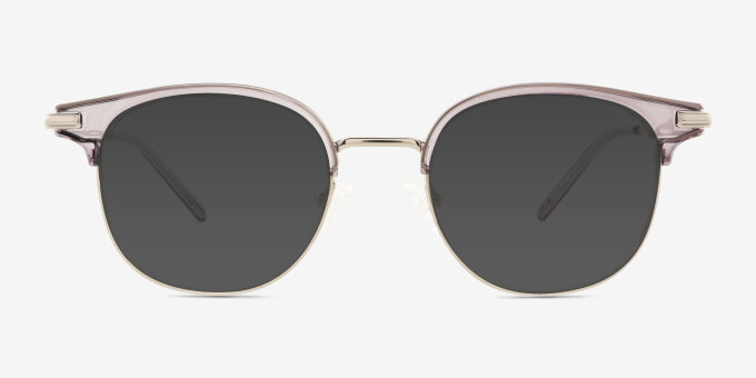 Hollander Gray Silver AcetateEyeglass Frames from EyeBuyDirect, with Tinted Lenses