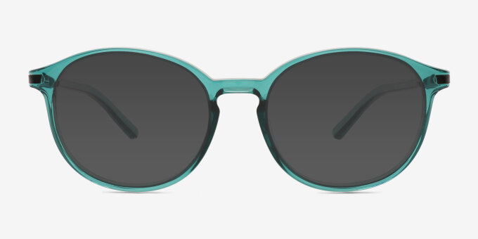 Lindsey Teal Plastic, MetalEyeglass Frames from EyeBuyDirect, with Tinted Lenses