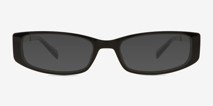 Davenport Black MetalEyeglass Frames from EyeBuyDirect, with Tinted Lenses