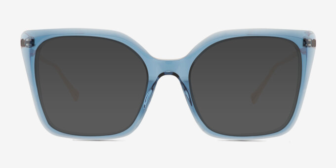 Vanderbuilt Blue AcetateEyeglass Frames from EyeBuyDirect, with Tinted Lenses