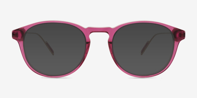 Rise Purple AcetateEyeglass Frames from EyeBuyDirect, with Tinted Lenses