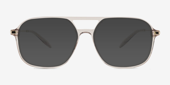 Vandermeer Gray MetalEyeglass Frames from EyeBuyDirect, with Tinted Lenses