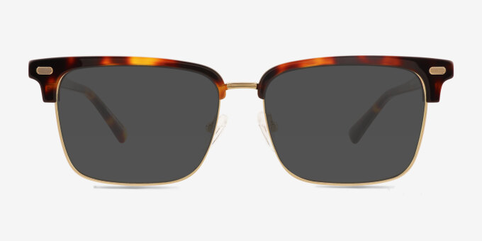 Fenwick Tortoise MetalEyeglass Frames from EyeBuyDirect, with Tinted Lenses
