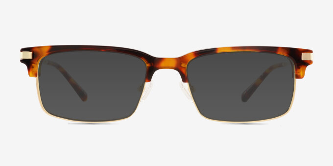 Ulrich Tortoise AcetateEyeglass Frames from EyeBuyDirect, with Tinted Lenses