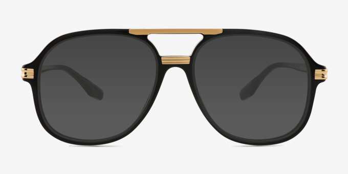 Lowen Black AcetateEyeglass Frames from EyeBuyDirect, with Tinted Lenses