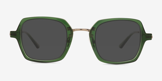 Sable Green AcetateEyeglass Frames from EyeBuyDirect, with Tinted Lenses