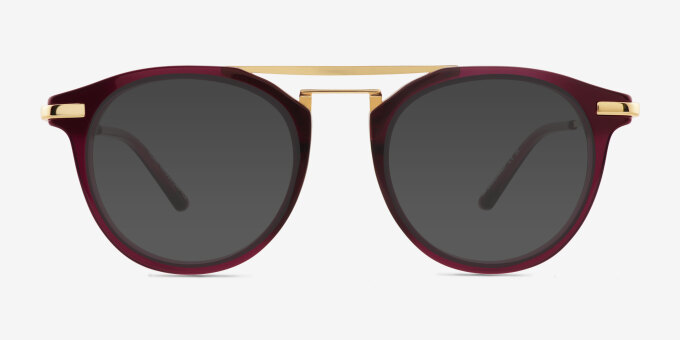 Alba Purple AcetateEyeglass Frames from EyeBuyDirect, with Tinted Lenses