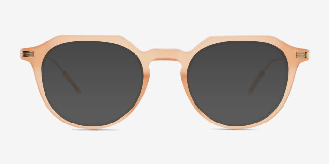 Chisle Brown AcetateEyeglass Frames from EyeBuyDirect, with Tinted Lenses