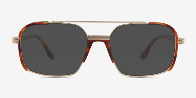Lux Silver AcetateEyeglass Frames from EyeBuyDirect, with Tinted Lenses