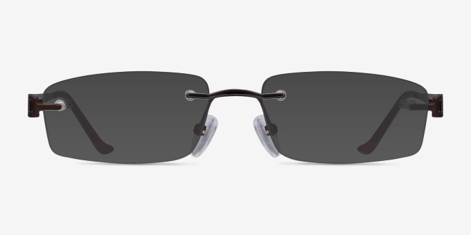 Ottawa Brown MetalEyeglass Frames from EyeBuyDirect, with Tinted Lenses