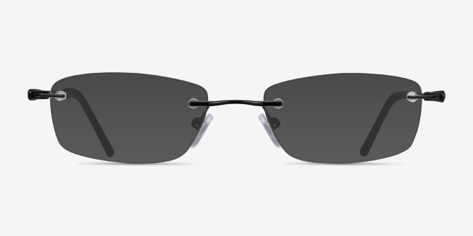 Benson Black MetalEyeglass Frames from EyeBuyDirect, with Tinted Lenses