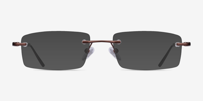 Bentlee Coffee MetalEyeglass Frames from EyeBuyDirect, with Tinted Lenses