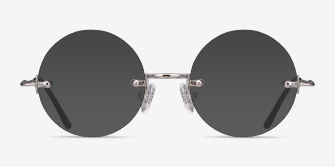 Palo Alto Silver MetalEyeglass Frames from EyeBuyDirect, with Tinted Lenses