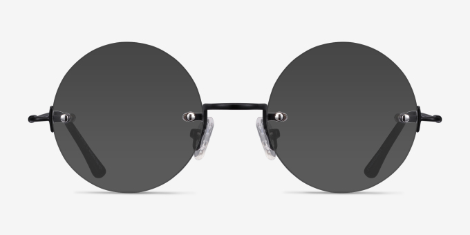 Palo Alto Black MetalEyeglass Frames from EyeBuyDirect, with Tinted Lenses