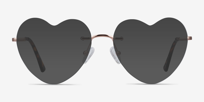 Amore Rose Gold MetalEyeglass Frames from EyeBuyDirect, with Tinted Lenses