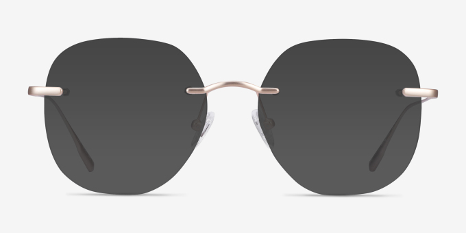 Lisa Gold MetalEyeglass Frames from EyeBuyDirect, with Tinted Lenses