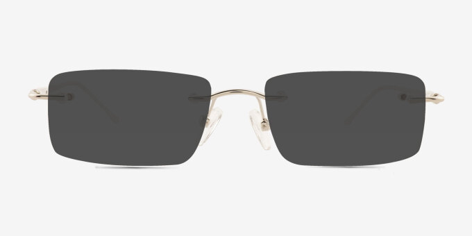 Pickering Silver MetalEyeglass Frames from EyeBuyDirect, with Tinted Lenses
