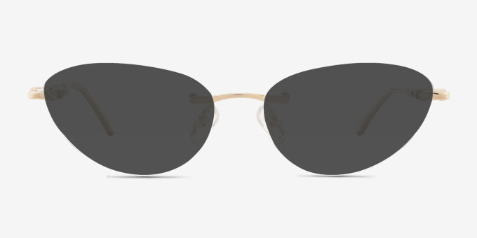 Chamberlain Gold MetalEyeglass Frames from EyeBuyDirect, with Tinted Lenses