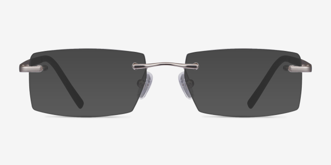 Collector Silver MetalEyeglass Frames from EyeBuyDirect, with Tinted Lenses