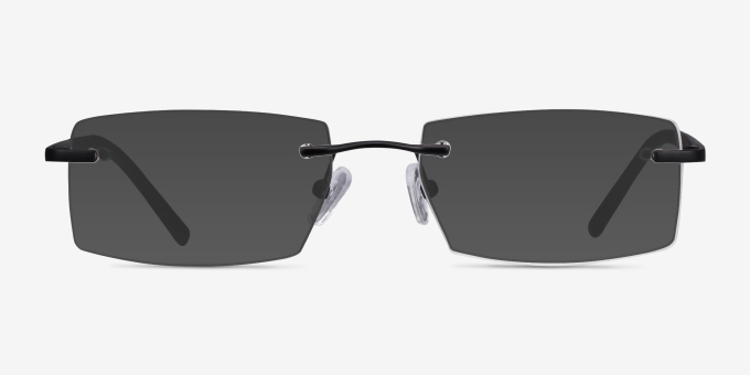 Collector Rectangle Black Rimless Eyeglasses | Eyebuydirect