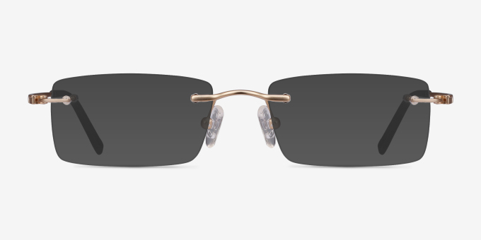 Percy Light Golden MetalEyeglass Frames from EyeBuyDirect, with Tinted Lenses