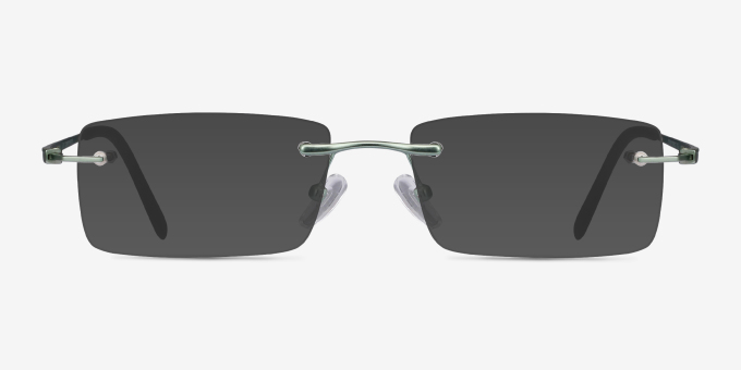 Percy Light Green MetalEyeglass Frames from EyeBuyDirect, with Tinted Lenses