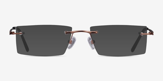 Primo Coffee MetalEyeglass Frames from EyeBuyDirect, with Tinted Lenses