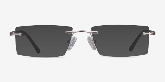 Primo Silver MetalEyeglass Frames from EyeBuyDirect, with Tinted Lenses