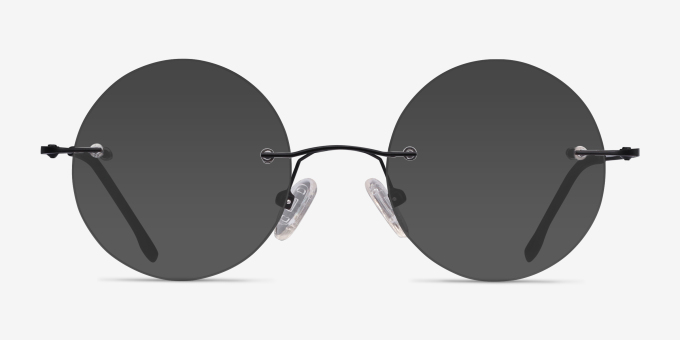 Altus Black MetalEyeglass Frames from EyeBuyDirect, with Tinted Lenses
