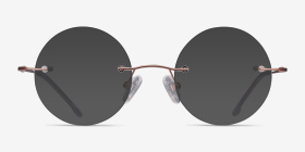 Altus Or rose Métal Montures de lunettes de vue d'EyeBuyDirect, with Tinted Lenses