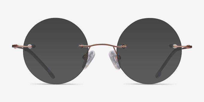 Altus Rose Gold MetalEyeglass Frames from EyeBuyDirect, with Tinted Lenses