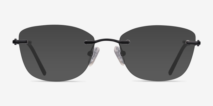 Vince Black MetalEyeglass Frames from EyeBuyDirect, with Tinted Lenses