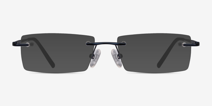 Regis Blue MetalEyeglass Frames from EyeBuyDirect, with Tinted Lenses