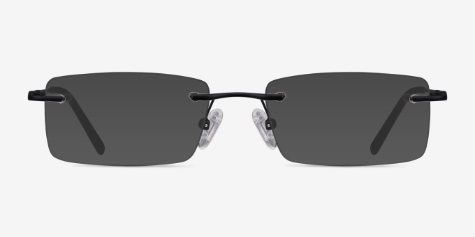 Earl Black MetalEyeglass Frames from EyeBuyDirect, with Tinted Lenses