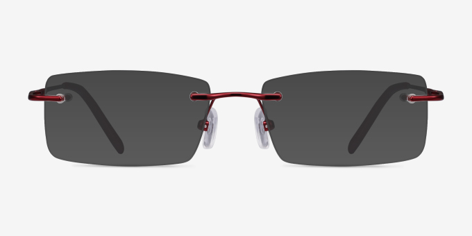 Earl Burgundy MetalEyeglass Frames from EyeBuyDirect, with Tinted Lenses