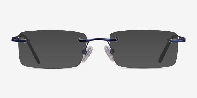 Earl Bleu marine MétalMontures de lunettes de vue d'EyeBuyDirect, Avec des Verres Teintés