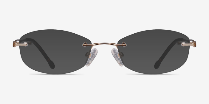 Create Gold MetalEyeglass Frames from EyeBuyDirect, with Tinted Lenses