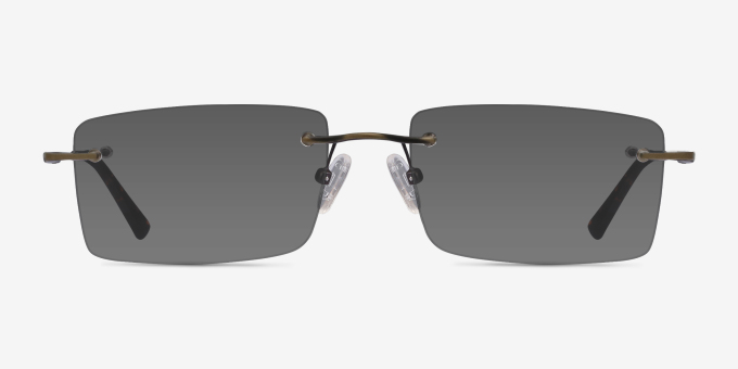 Evolve Bronze MetalEyeglass Frames from EyeBuyDirect, with Tinted Lenses