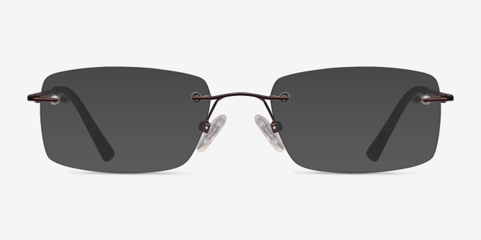 Forge Coffee MetalEyeglass Frames from EyeBuyDirect, with Tinted Lenses