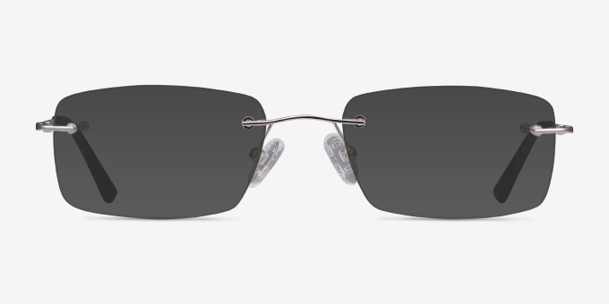 Forge Silver MetalEyeglass Frames from EyeBuyDirect, with Tinted Lenses