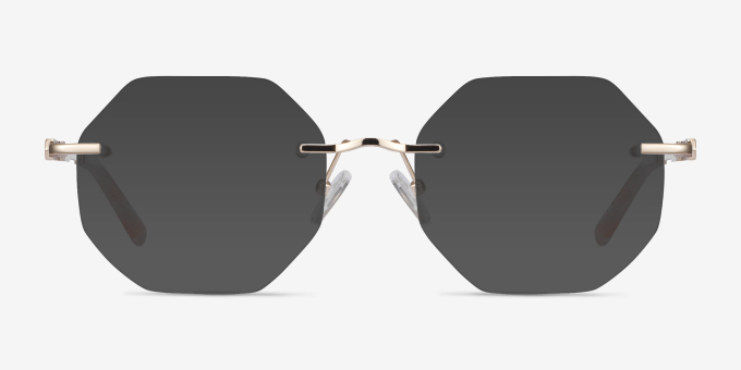 Glas Gold MetalEyeglass Frames from EyeBuyDirect, with Tinted Lenses