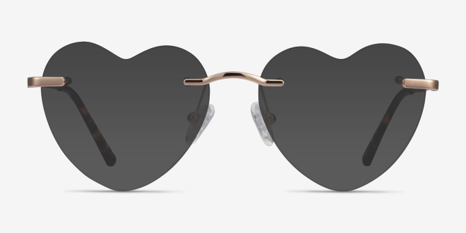 Amore Rose Gold MetalEyeglass Frames from EyeBuyDirect, with Tinted Lenses