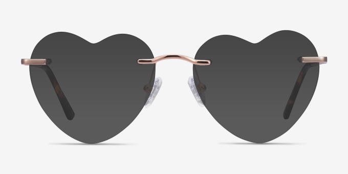Bae Or rose MétalMontures de lunettes de vue d'EyeBuyDirect, Avec des Verres Teintés