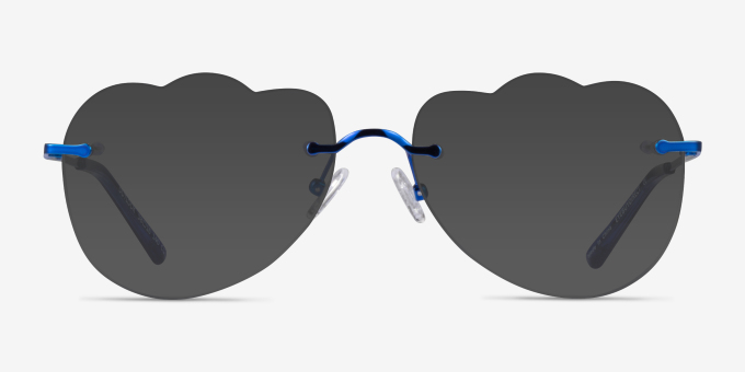 Outlook Blue MetalEyeglass Frames from EyeBuyDirect, with Tinted Lenses