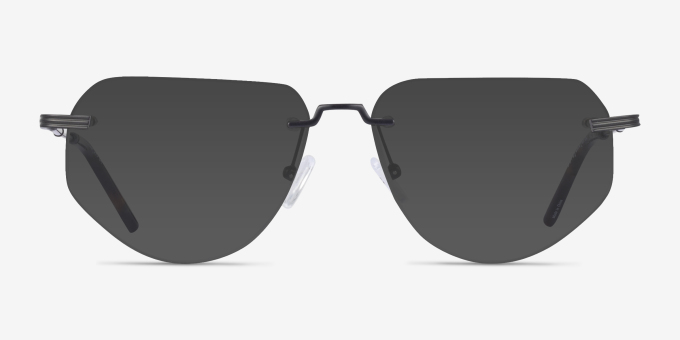 Artifact Noir MétalMontures de lunettes de vue d'EyeBuyDirect, Avec des Verres Teintés
