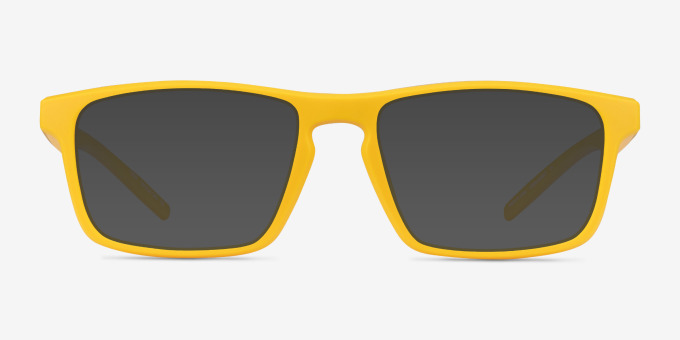 First Yellow PlasticEyeglass Frames from EyeBuyDirect, with Tinted Lenses