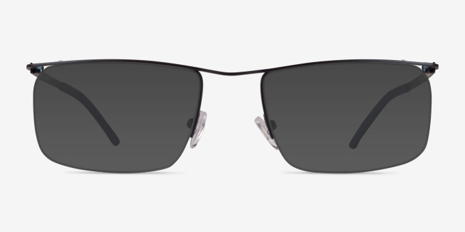 Point Navy MetalEyeglass Frames from EyeBuyDirect, with Tinted Lenses