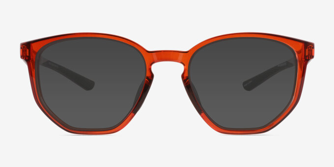 Atom Clear Orange PlasticEyeglass Frames from EyeBuyDirect, with Tinted Lenses